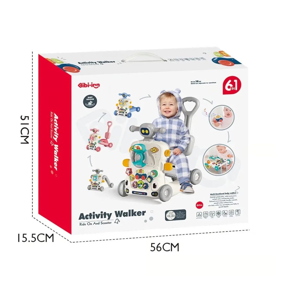 Pasitos Mágicos: Caminador/Balancín multifuncional 6 en 1