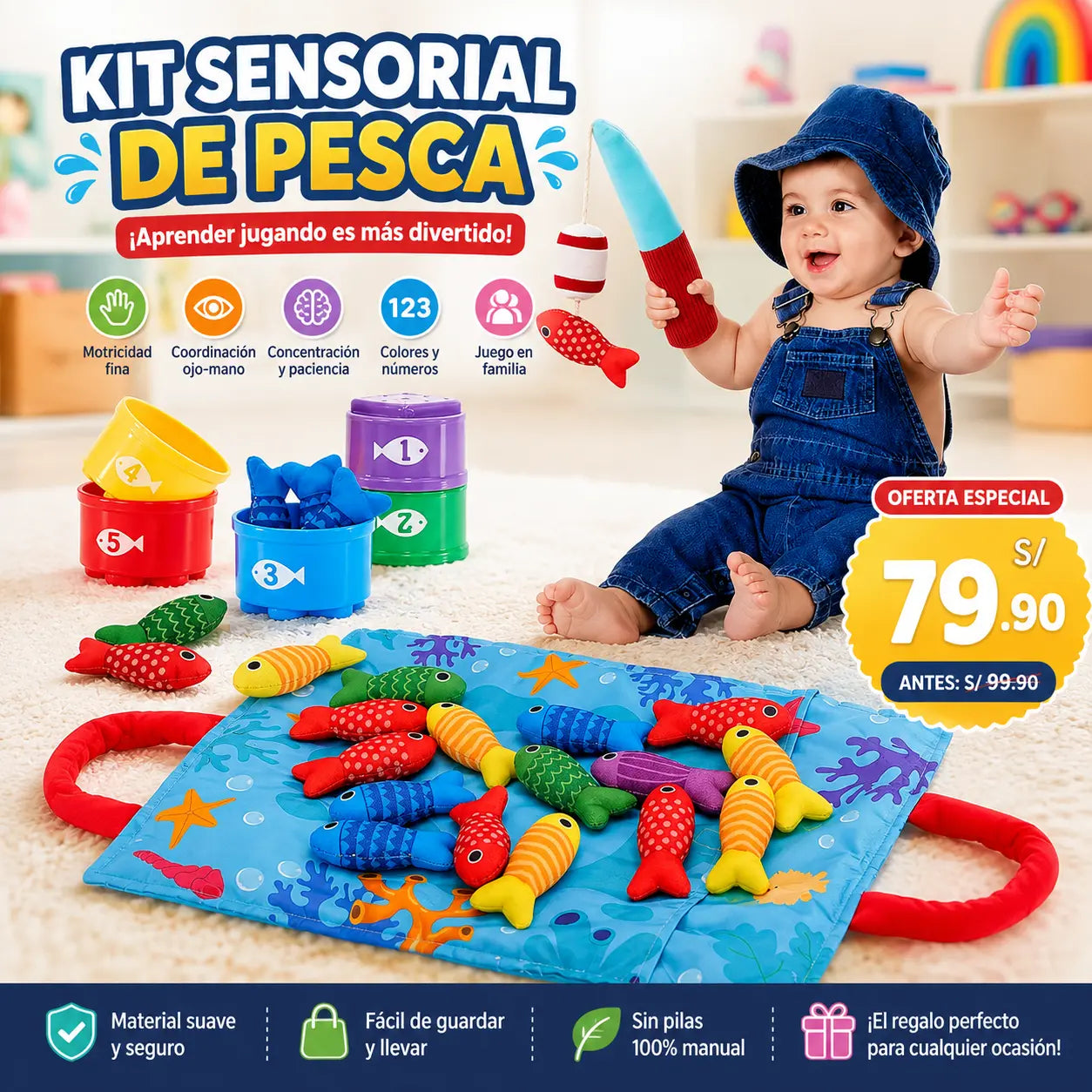 Kit Sensorial de Pesca🐟✨