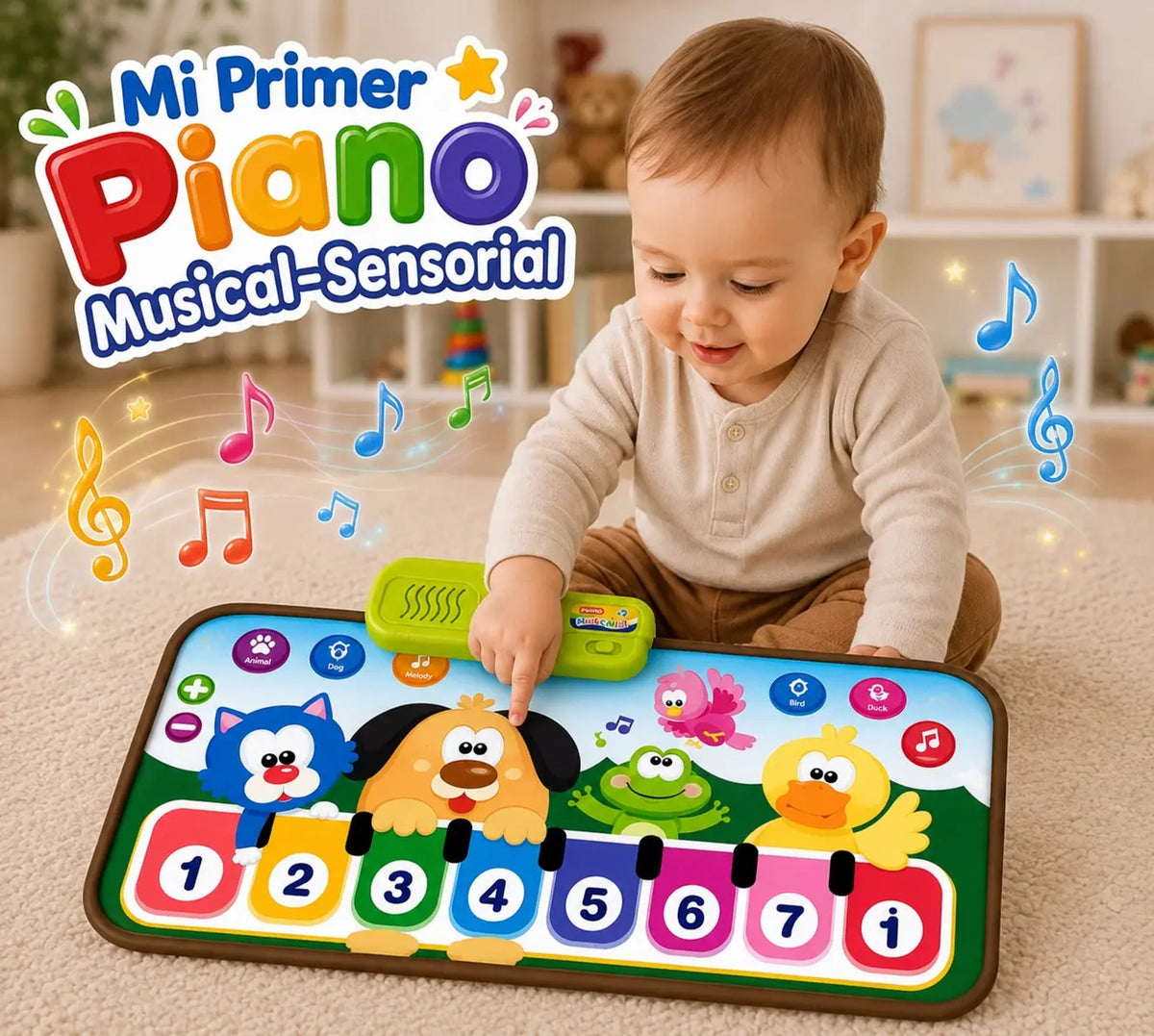 Mi Primer Piano Sensorial - Musical 🎶🎹✨