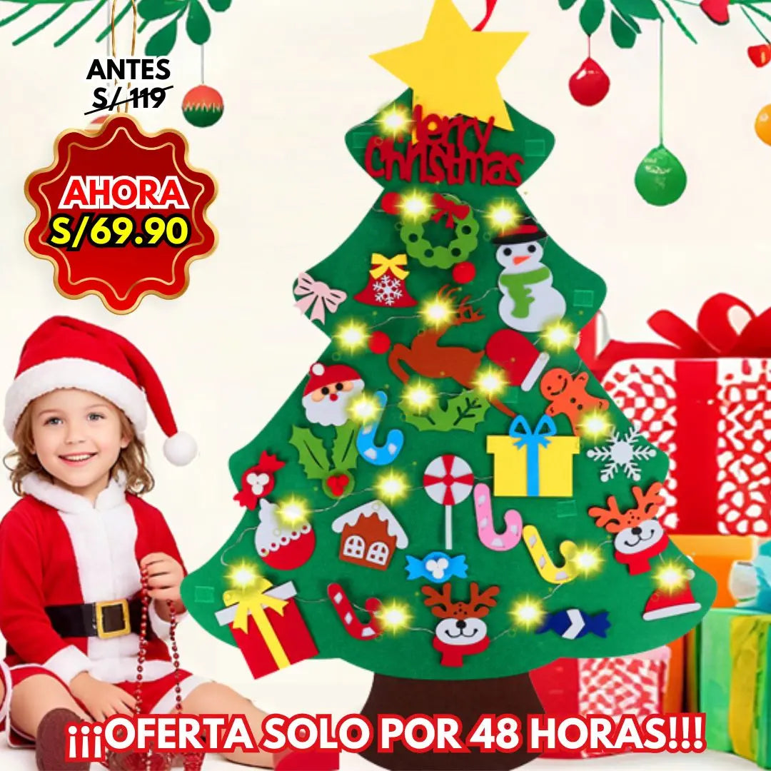 ÁRBOL NAVIDEÑO MONTESSORI CON LUCES 🎄🎅