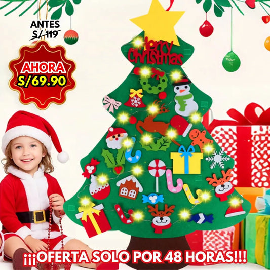 ÁRBOL NAVIDEÑO MONTESSORI CON LUCES 🎄🎅