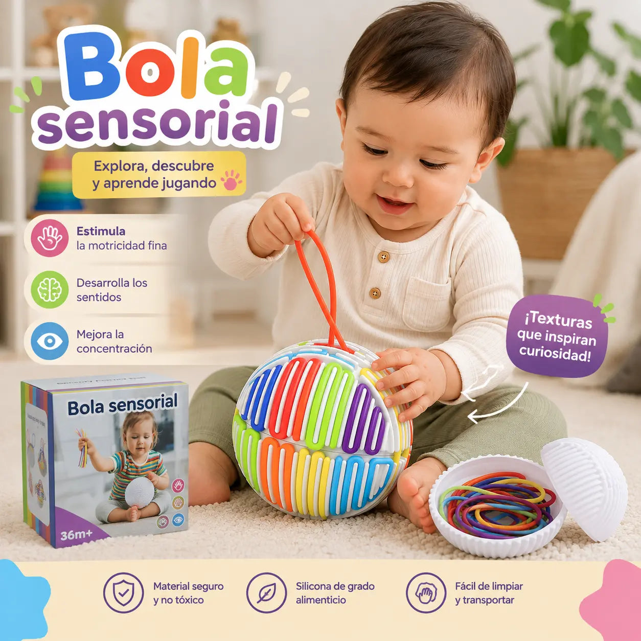 Bola sensorial 🌈