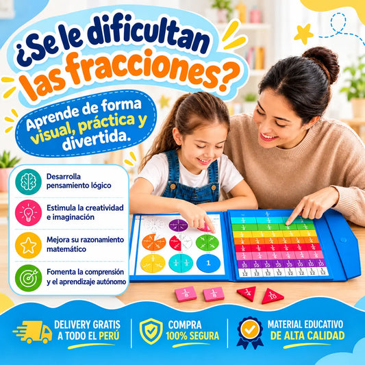 Libro Montessori de Fracciones Magnéticas 🧩📚