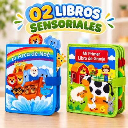 Libro sensorial "Arca de Noé" 🦁🐘🌈