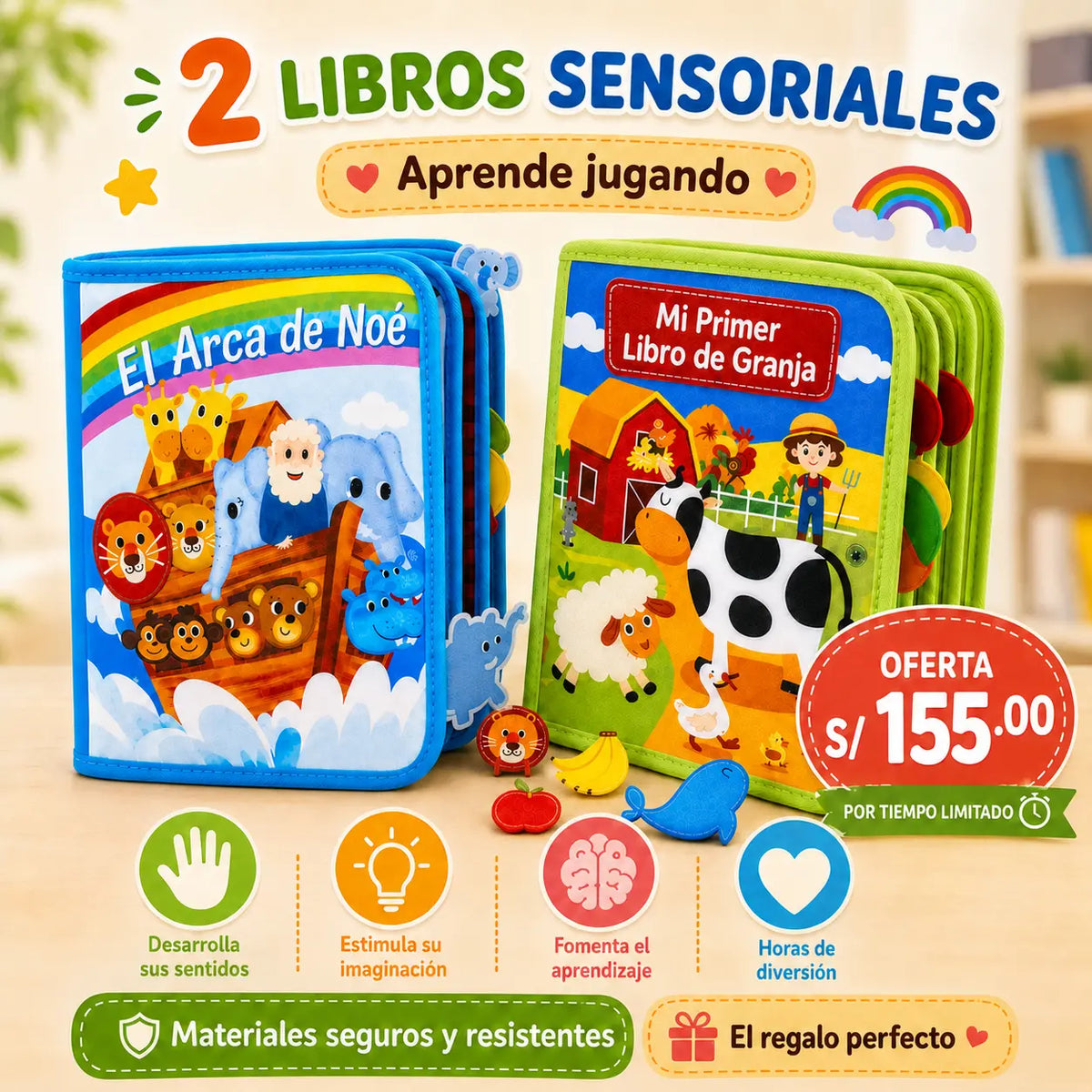 Libro de actividades "Mi Granjita" 🌾🐰🐮