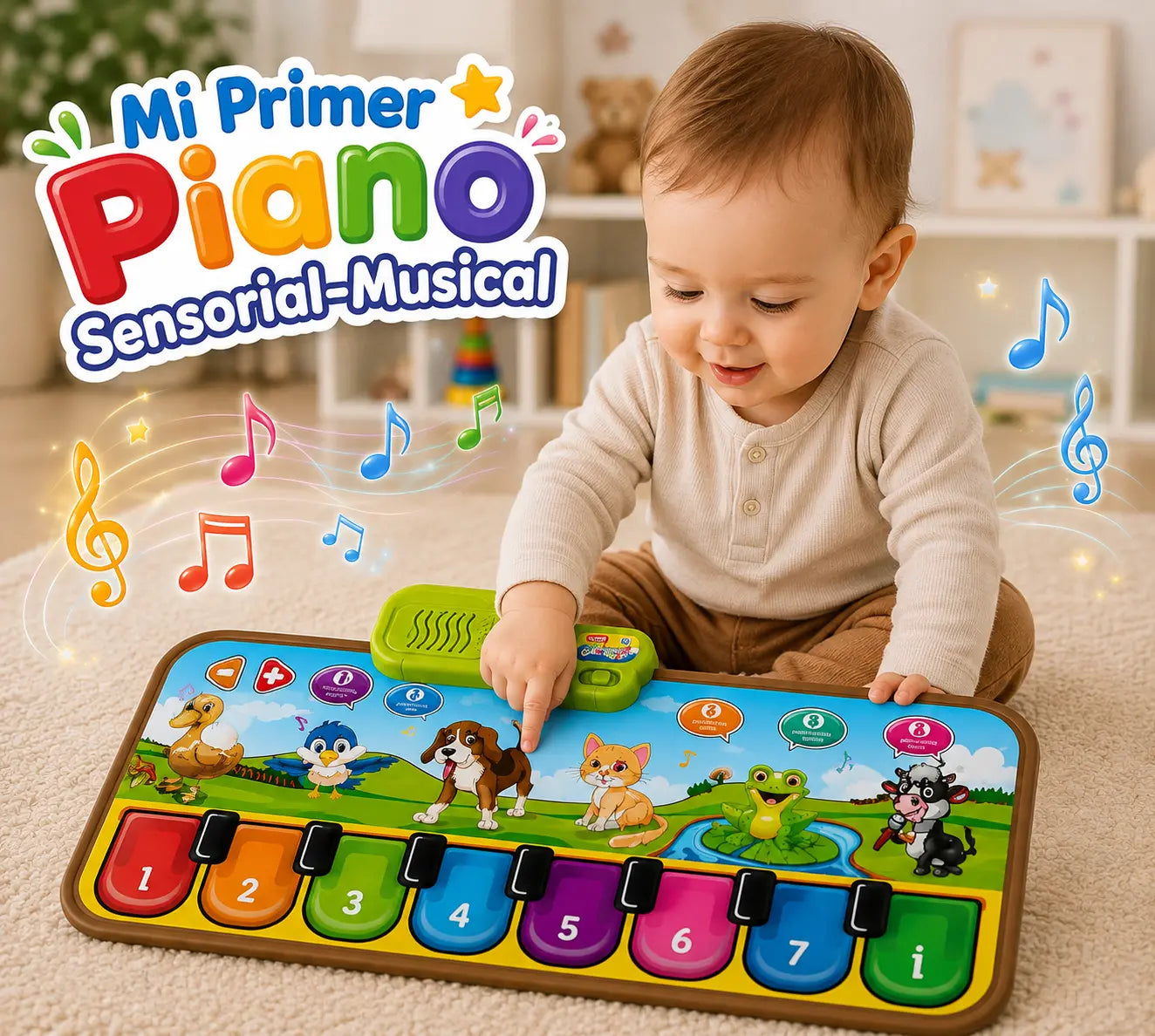 Mi Primer Piano Sensorial - Musical 🎶🎹✨