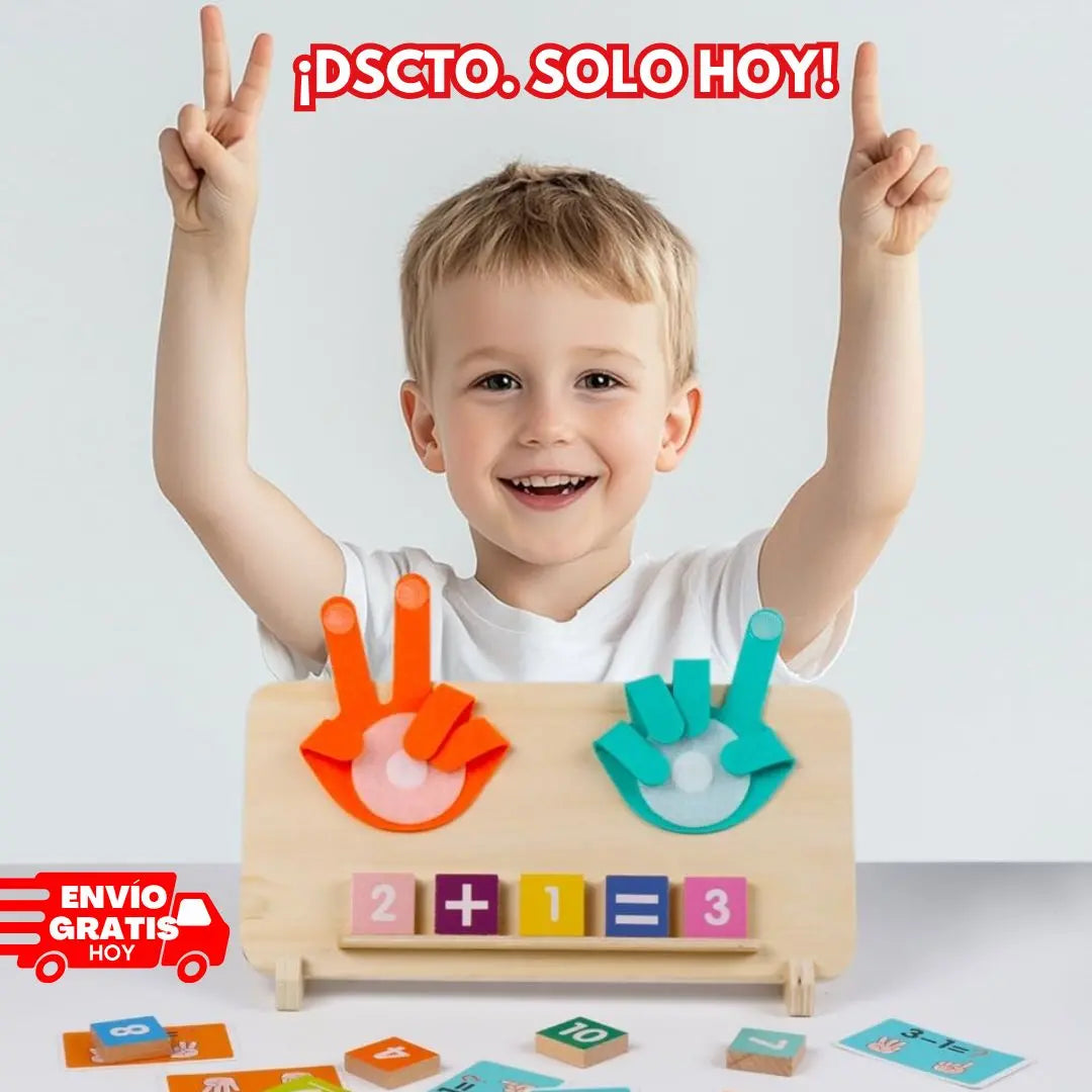 TABLERO MONTESSORI MANITOS MATEMÁTICAS 🖐