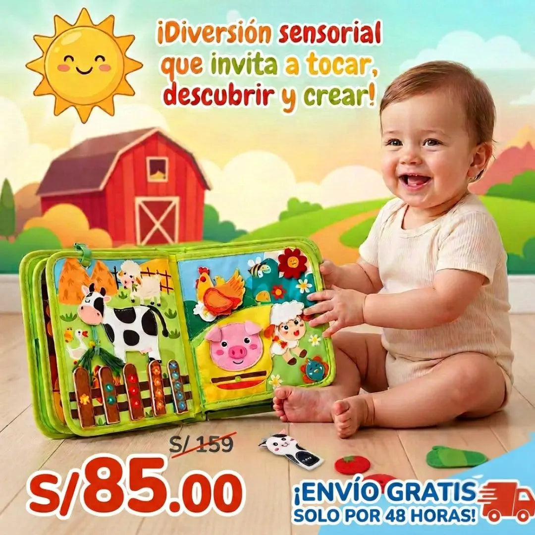 Libro de actividades Montessori "Mi Granjita" 🌾🐰🐮