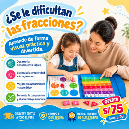Libro Montessori de Fracciones Magnéticas 🧩📚