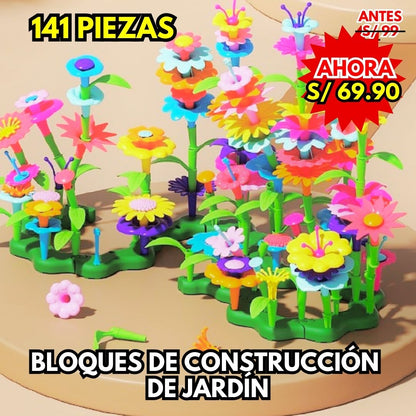 BLOQUES DE CONSTRUCCIÓN DE JARDIN: 141 PIEZAS