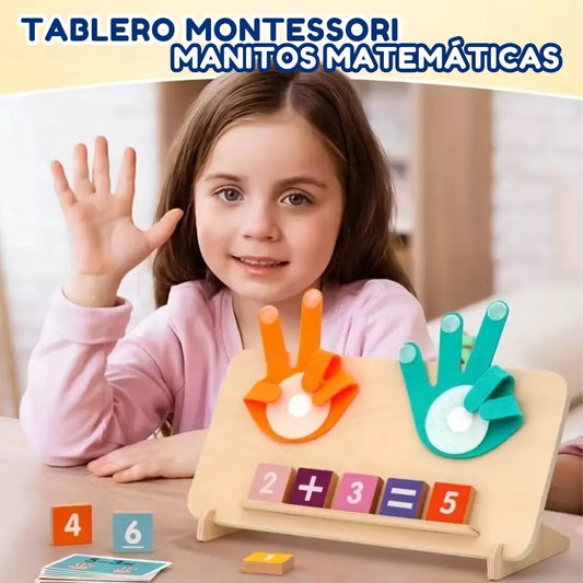 TABLERO MONTESSORI MANITOS MATEMÁTICAS 🖐
