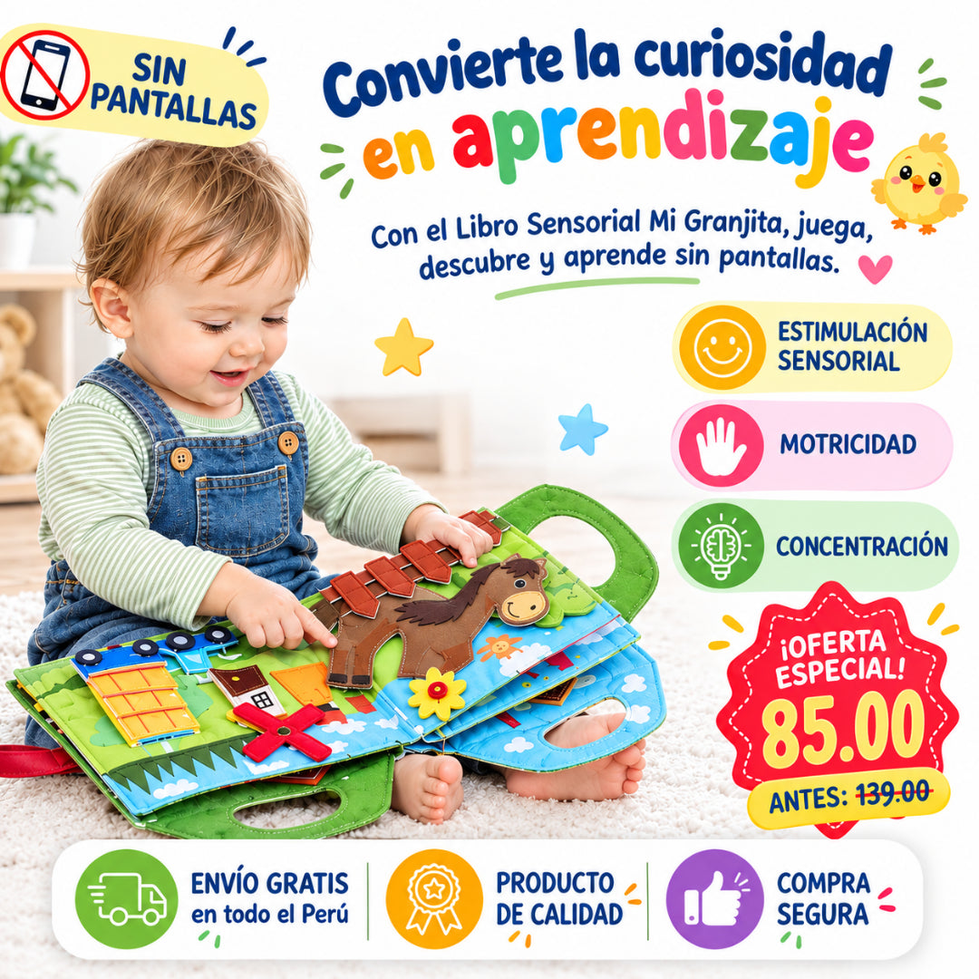 Libro Sensorial "Mi Granjita"