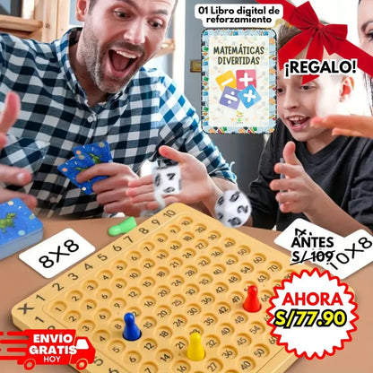 Tablero didáctico - Montessori "Aprendiendo a multiplicar"