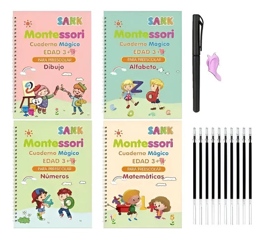 Pack Libros Mágicos Montessori x 4