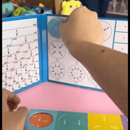 Libro Montessori de Fracciones Magnéticas 🧩📚