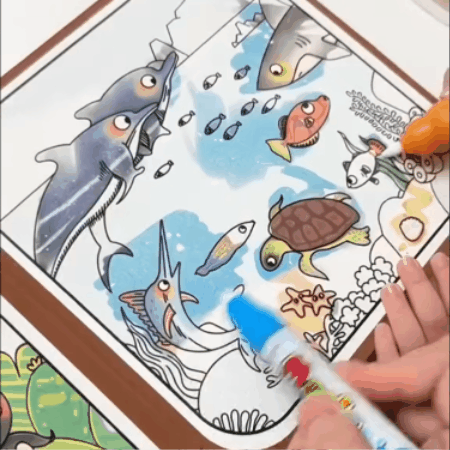 AguaLibro💧: Libro de pintura con agua y actividades didácticas (en español)✨🌈