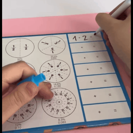 Libro Montessori de Fracciones Magnéticas 🧩📚