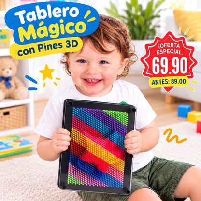 Tablero Mágico con Pines 3D ✨